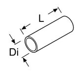Skyddsslang för vattenslang Ø38–19 mm, krympslang 1 m