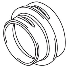 Reducering Ø 90–80 mm för luftkanal