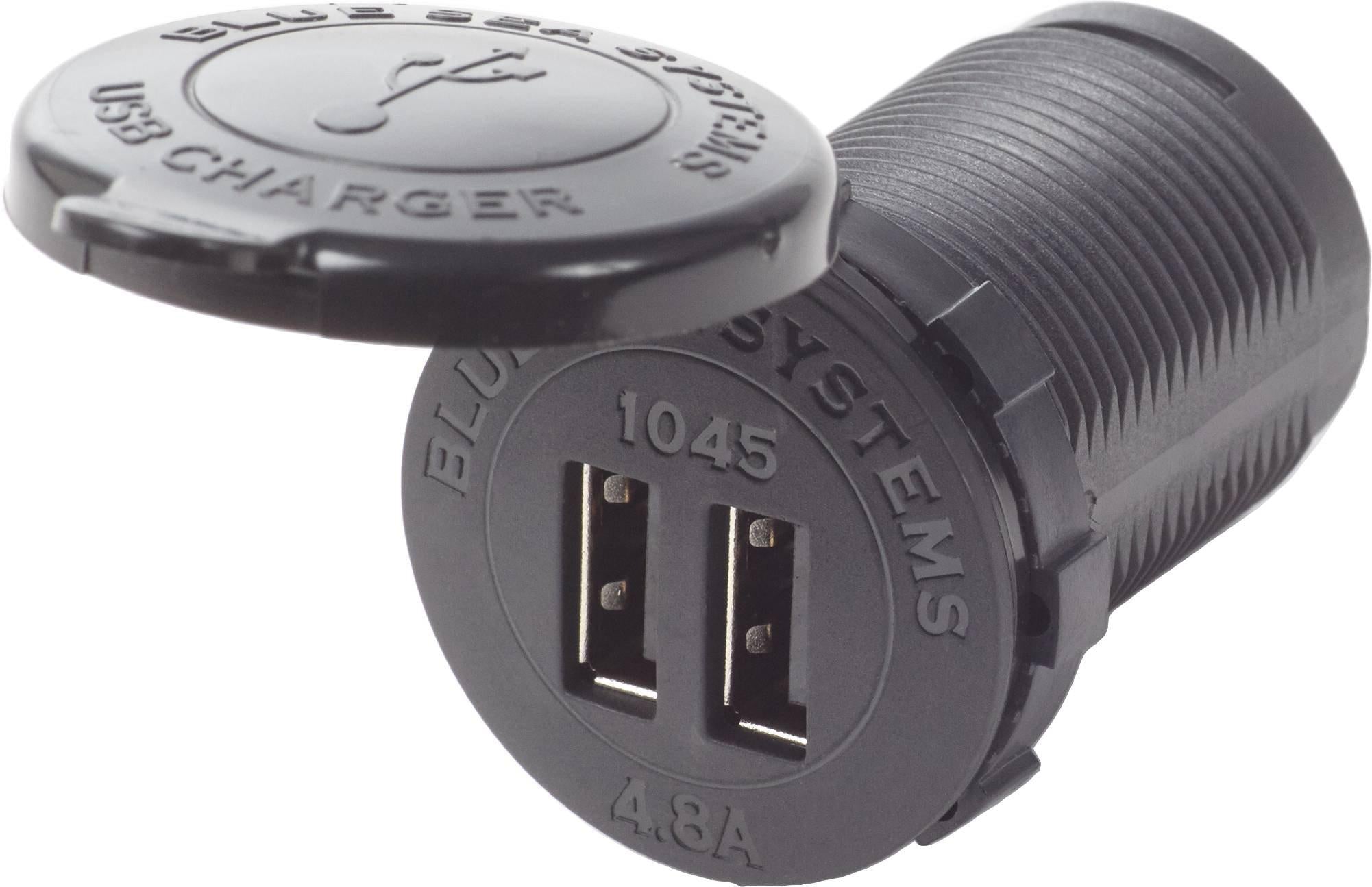 BSS 12/24VDC Dual USB Charger 4.8A Socket