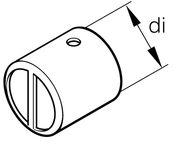 Ändhylsa id 30mm f förbrluftslang 25mm