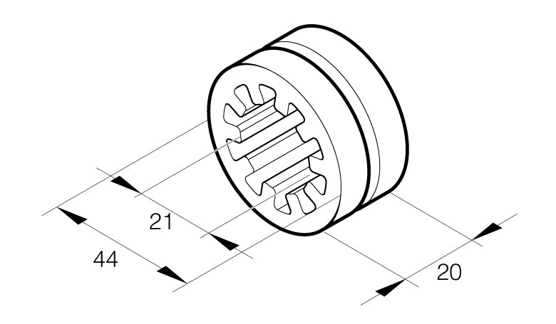 Eberspächer Distring silikon 21mm f avgas/vattensl.