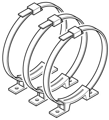 Slangklammekit luft 60-100mm 3pack