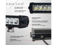 2 st Luxtar Lightning X10 Ljusramp 310mm 2x100W CREE (E-godkanda)