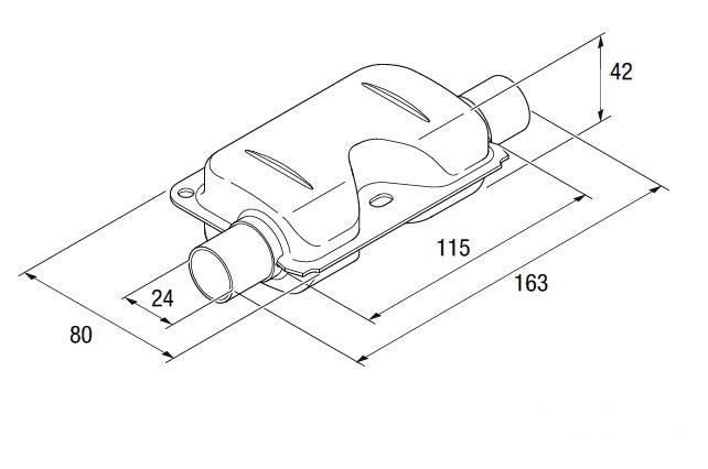 Eberspächer Avgasljuddämpare 24mm
