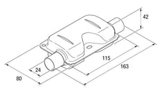 Eberspächer Avgasljuddämpare 24mm
