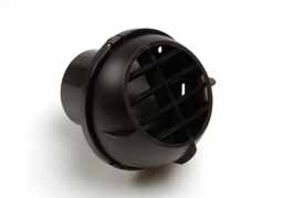 Luftutsläpp Ø60 mm, plast