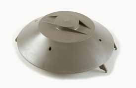 Takventilator 12V grå huv