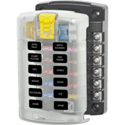 BSS Fuse Block ST-Blade 12 Circuits with Cover
