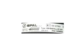 Förångarfläkt 24V SPAL 009-B40/VLL-22 Aerosphere Midibus