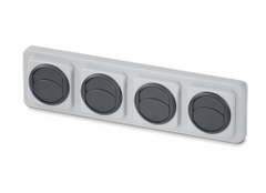 Frontpanel med 4 luftutsläpp