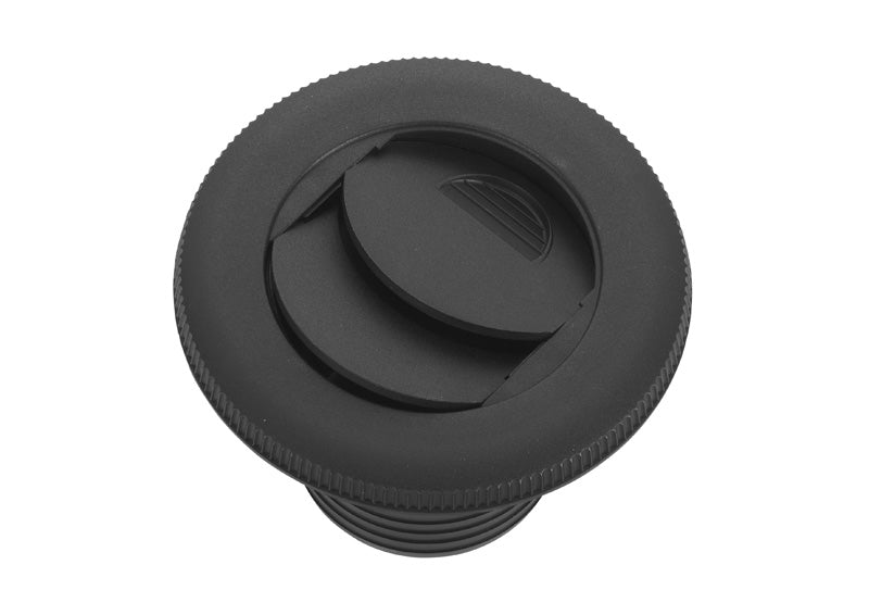 Luftutsläpp Ø 55 mm stängbart, svart