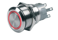 BEP Switch Push-Button (On)-Off 12V Red