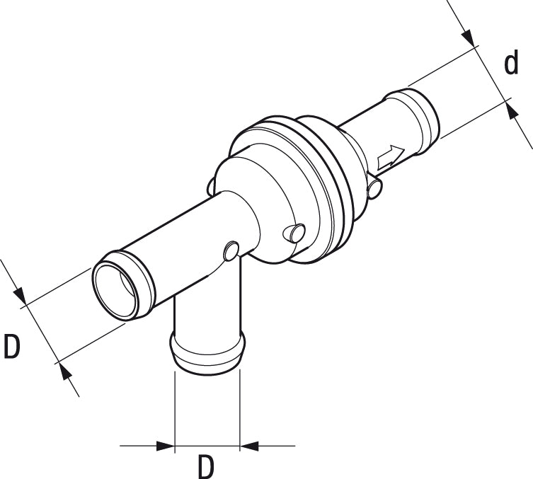 Backventil 3x20mm