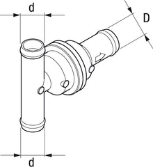Backventil 18/20/18mm