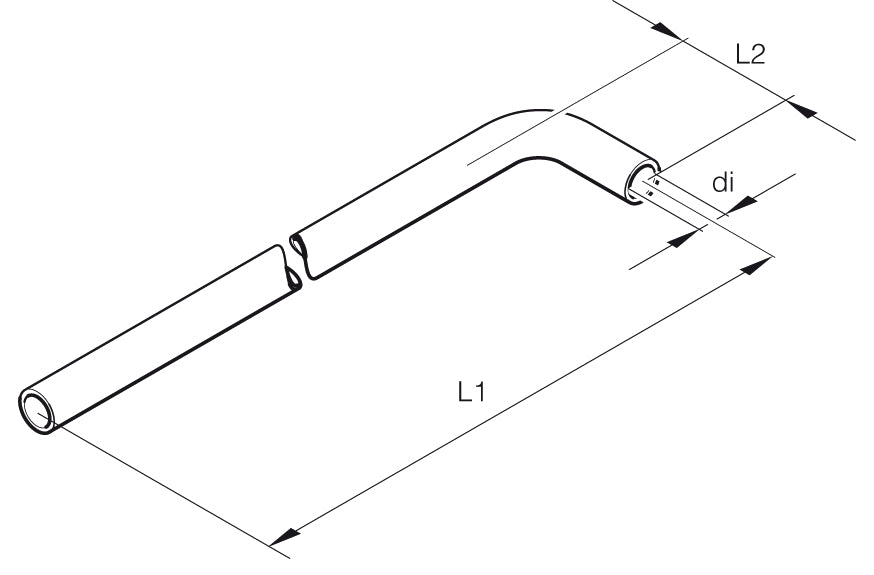 Eberspächer Vattenslangkrök 18mm 1000 x 50 mm