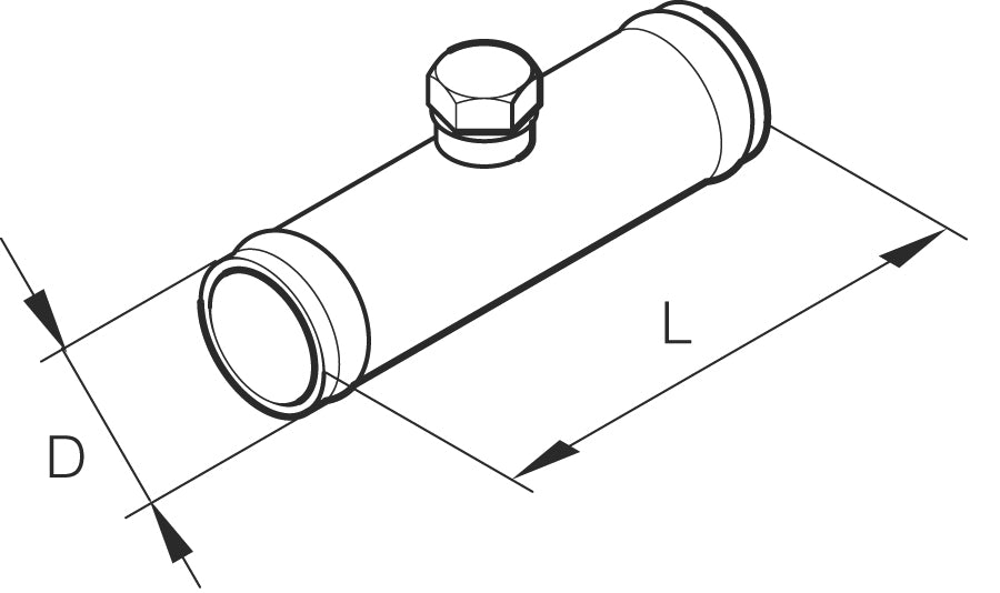 Eberspächer Skarvrör med urluftning 18 mm, vatten
