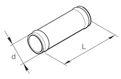Eberspächer Skarvrör Skarvrör 18 mm vatten - mässing