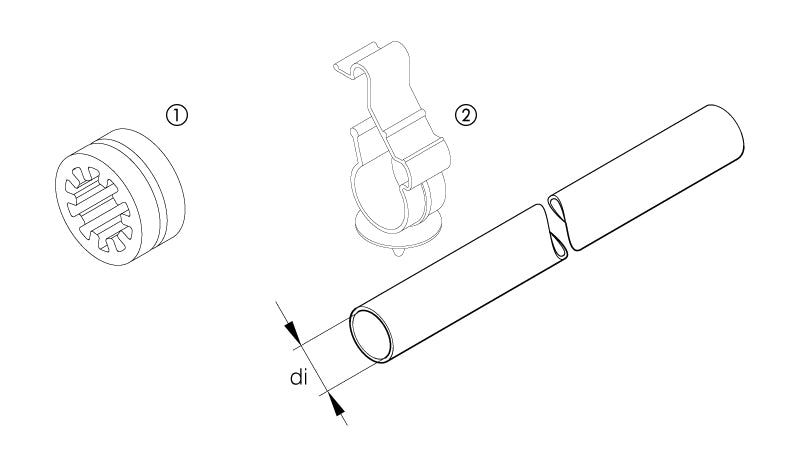 Vattenslang di=18x4,5 mm L=2 m