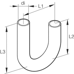 Eberspächer Vattenslangkrök D=20mm 180gr