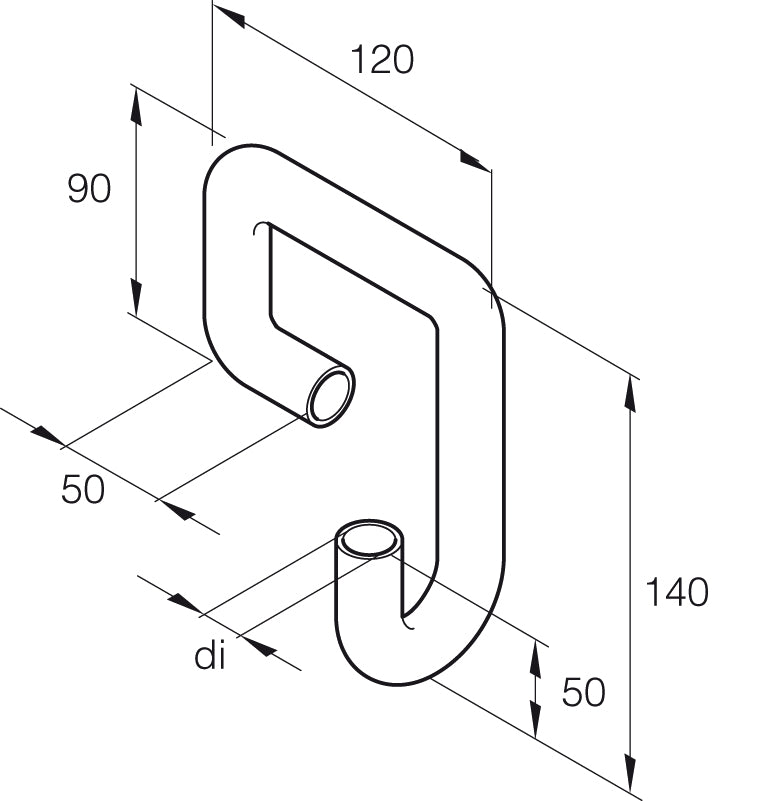 Vattenslang,di=20mm