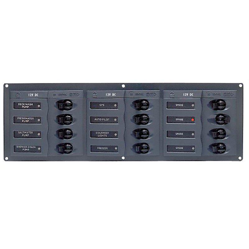 BEP Circuit Breaker Panel DC 12V 12x Single Pole 3