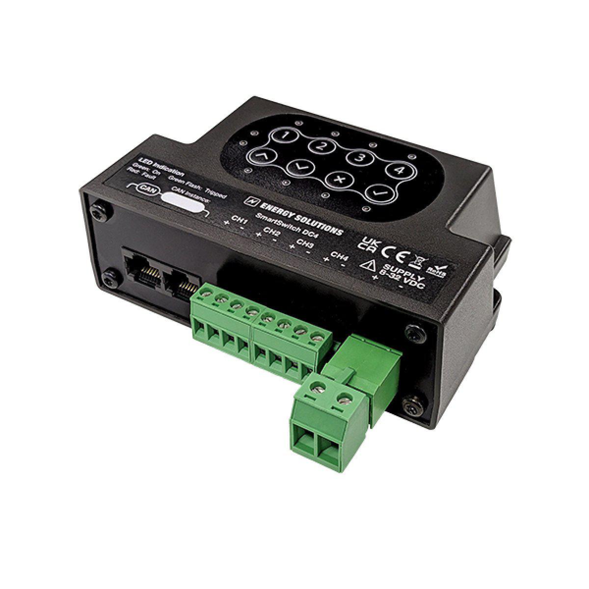 SmartSwitch DC4. 4 kanaler CAN  DC switch 12-24Vdc