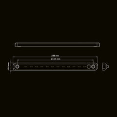 FREEDOM LEGACY INTERIÖRBELYSNING VIT 237MM RÖRELSESENSOR, 12V