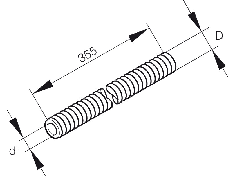 Värmeskyddsslang 10x355
