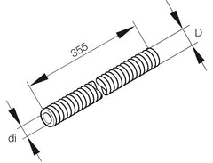 Värmeskyddsslang 10x355