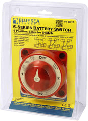 BSS Switch Battery e-Series Selector 4 Position Red