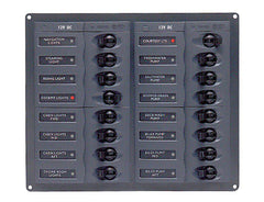 BEP Circuit Breaker Panel DC 12V 16x Single Pole 4