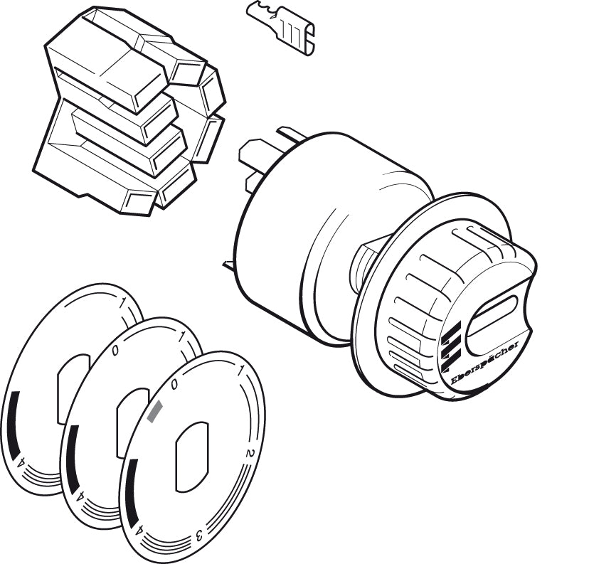 Eberspächer Manöverdon 12V för Compact-agg – startsystem