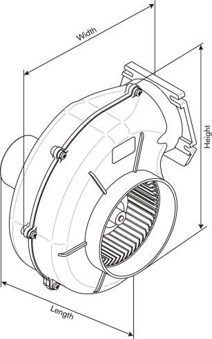 Motorrumsfläkt 12V AirV 3-280