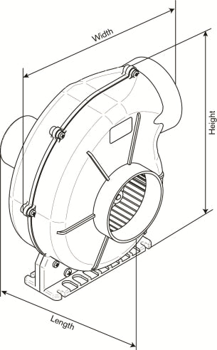 Motorrumsfläkt 24V AirV 4-1000