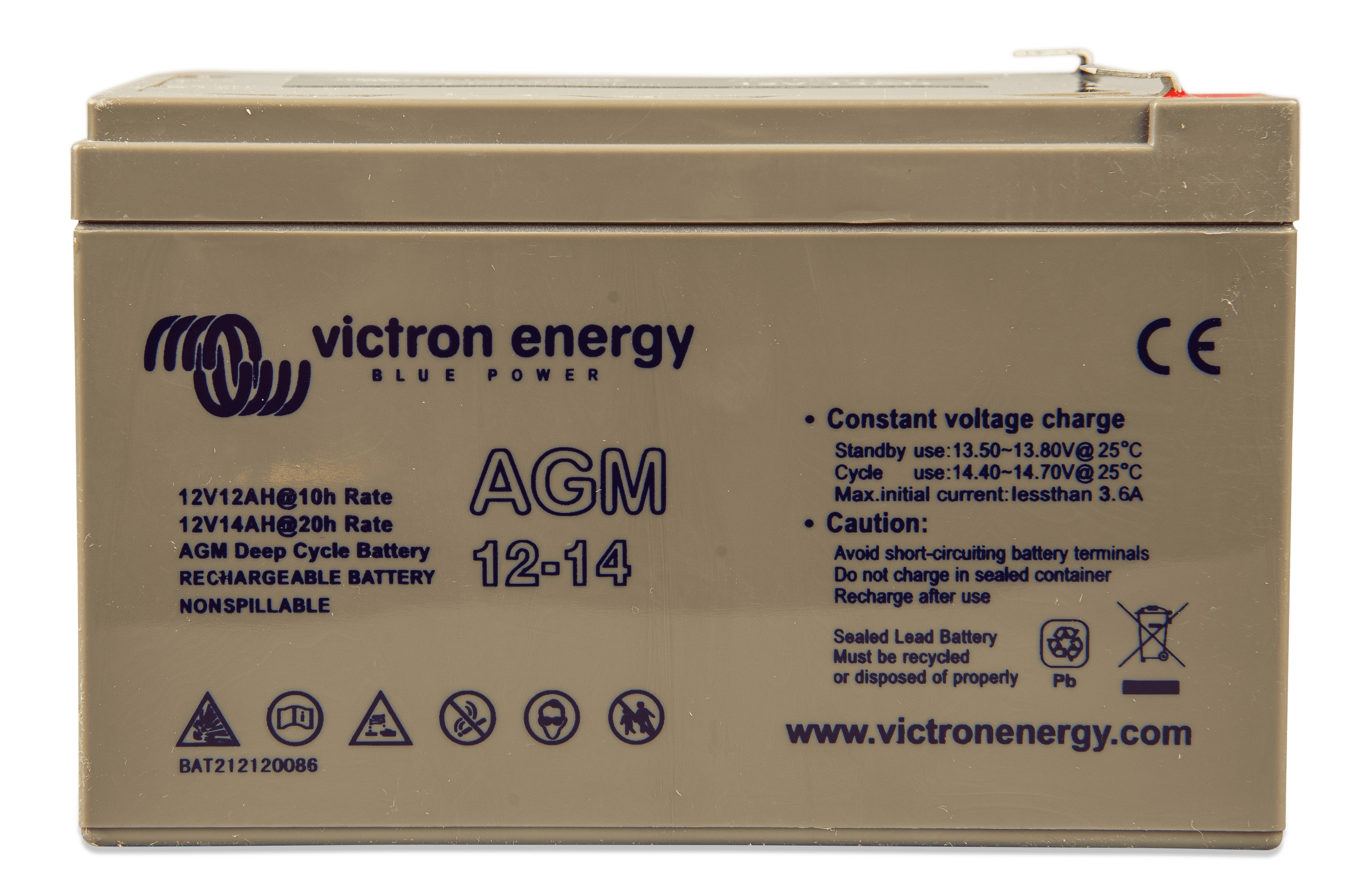 AGM Deep Cycle Batteri 12V/14Ah
