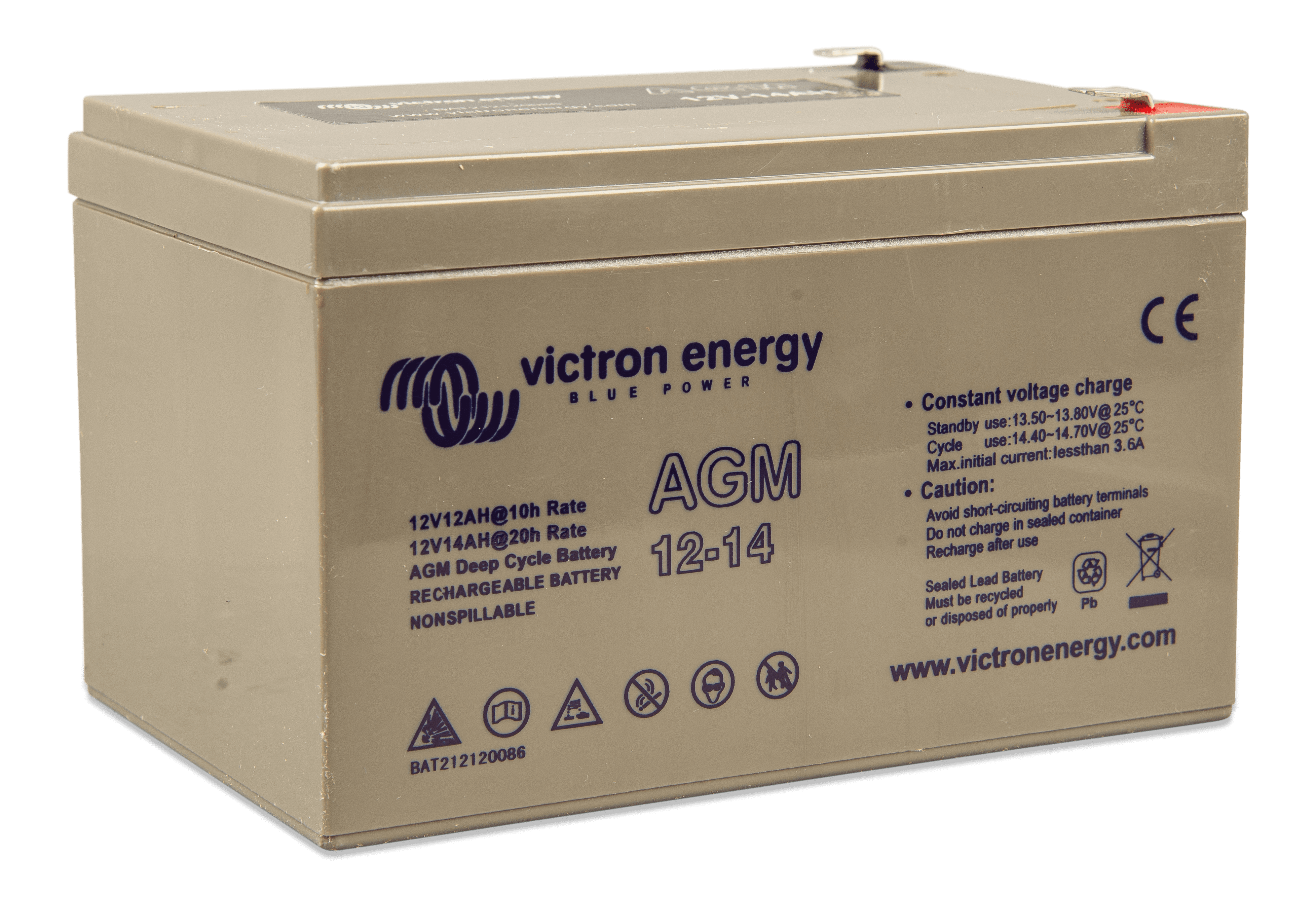 AGM Deep Cycle Batteri 12V/14Ah