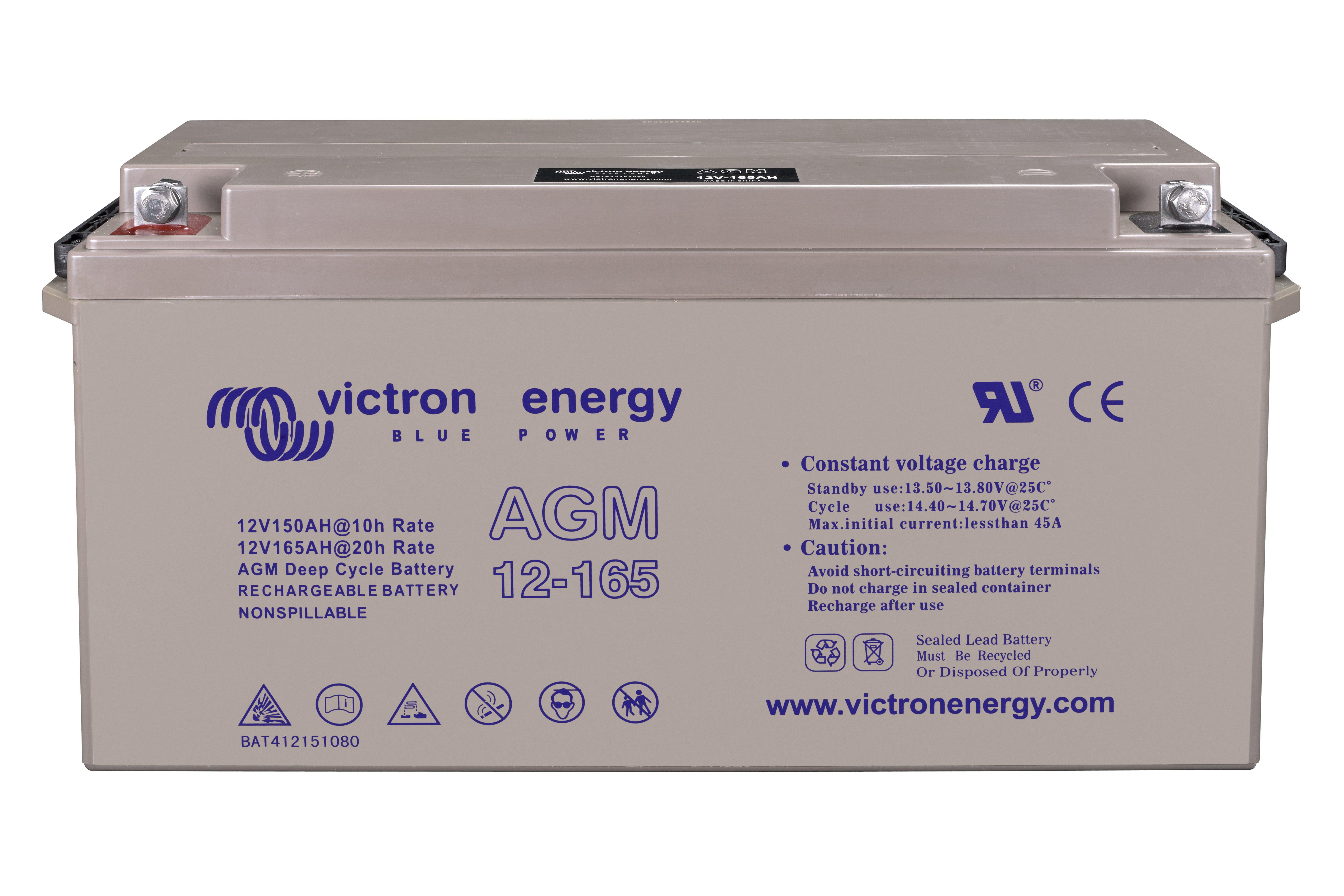 AGM Deep Cycle Batteri 12V/165Ah M8