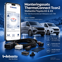 Monteringssats ThermoConnect Tcon2 – Stellantis/Toyota K0 & K9 med fabriksmonterad Webasto och T99