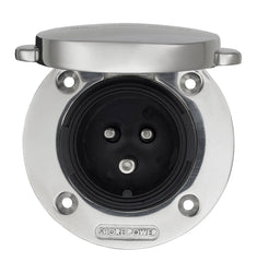 Power Inlet stainless 32A