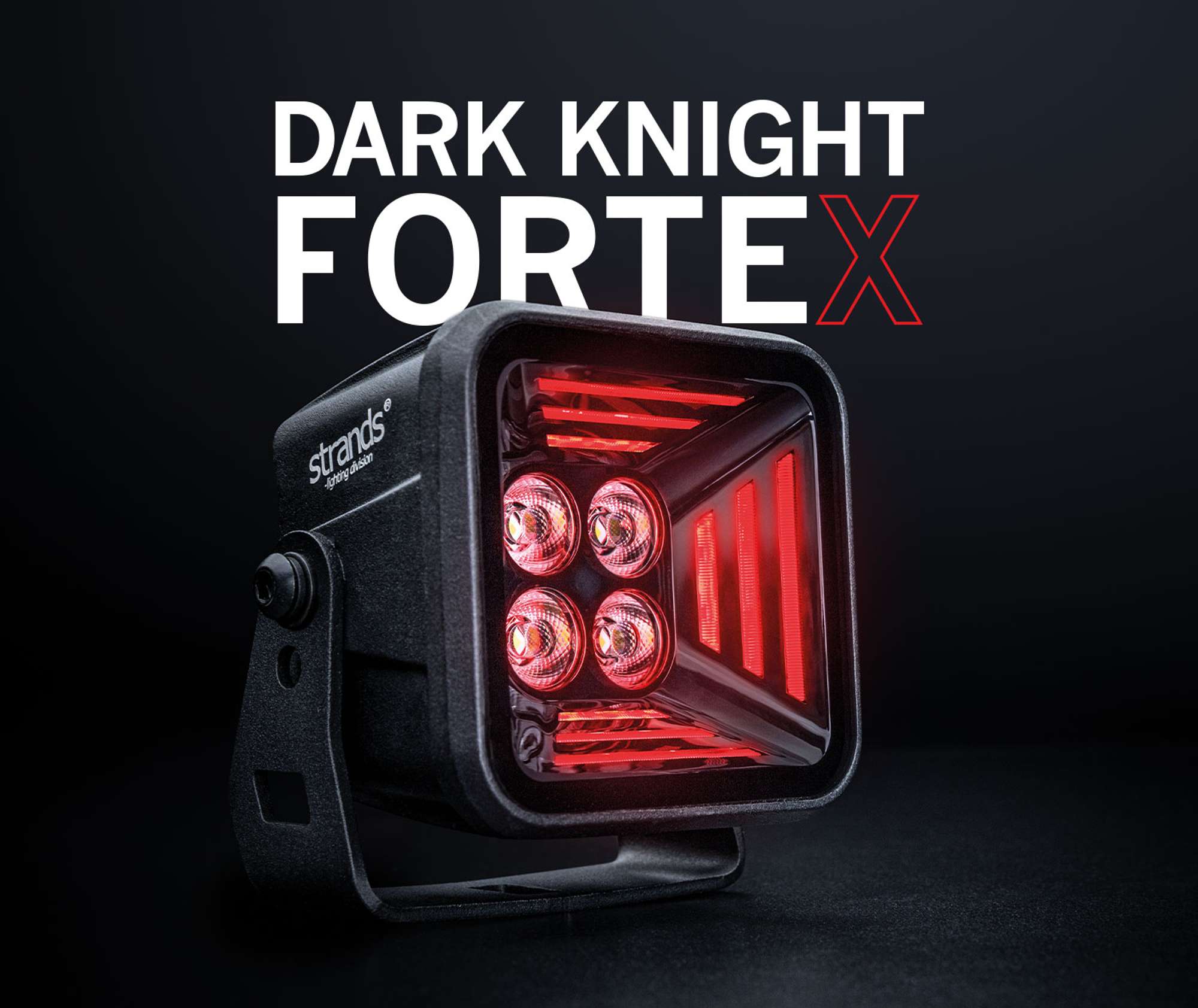 DARK KNIGHT FORTEX ARBETSLJUS 38 W RÖTT