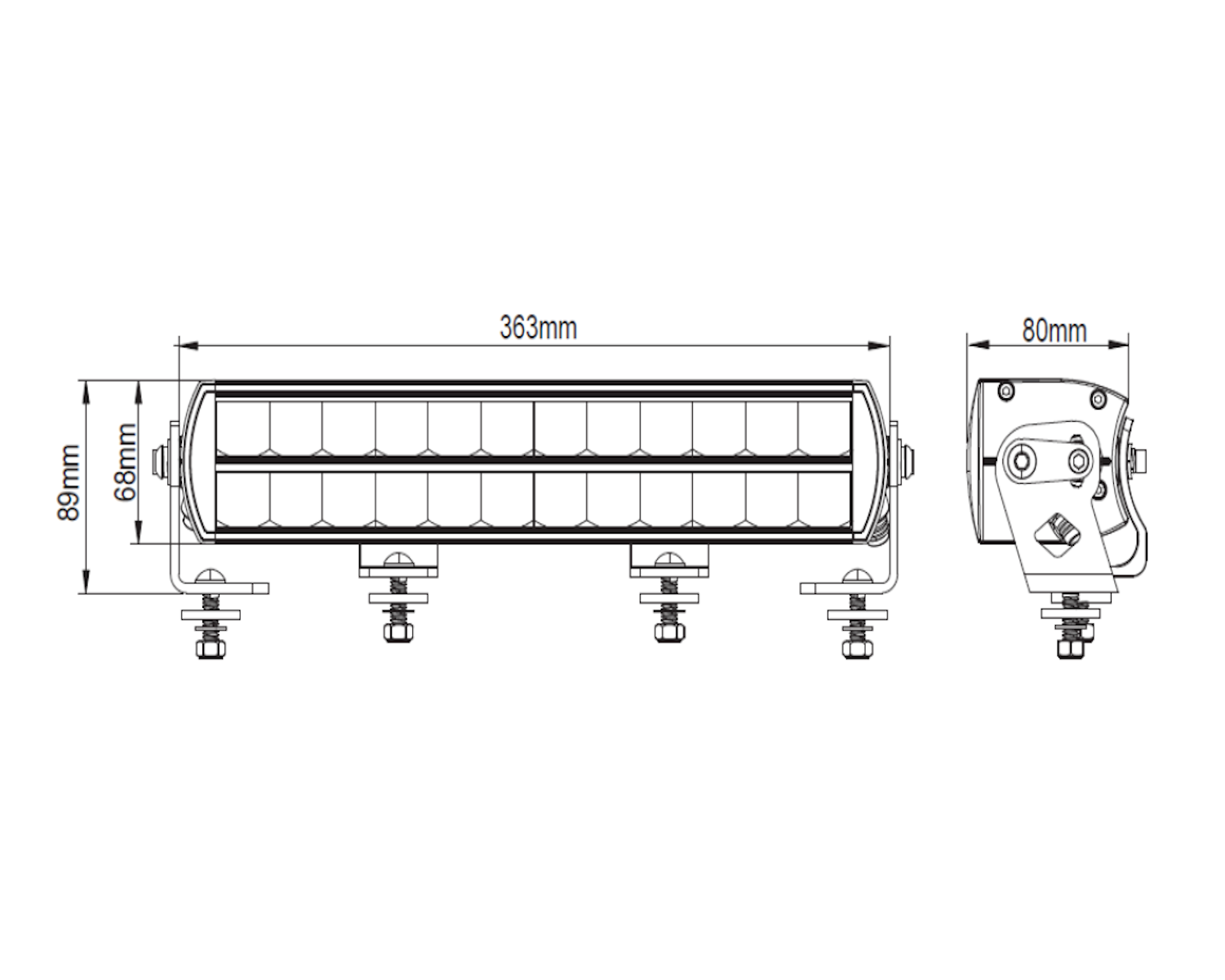 V-Sight Punisher V2 14″ LED-ramp