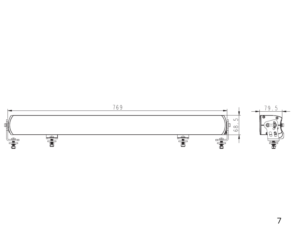 V-Sight Punisher V2 30″ LED-ramp