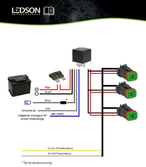 Relakabelsats Connect 3 x 4-pol DT - XBB Dongle tillbehor