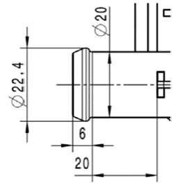 Trevägsventil 24V