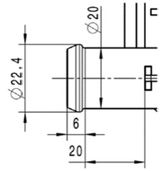Trevägsventil 24V