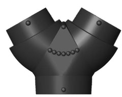 Y-rör 1x125 - 2x100
