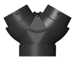 Y-rör 1x125 - 2x100