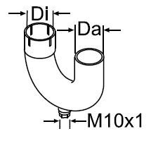 Avgaskrök 180° / Ø38 mm