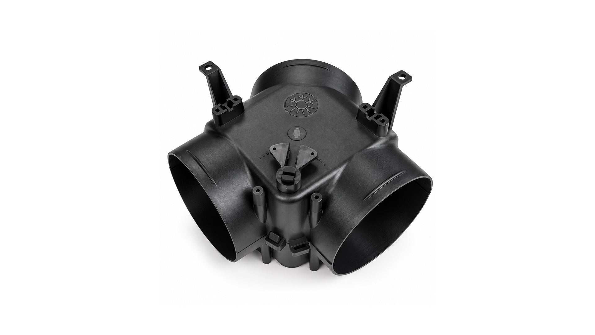 Y-stycke med spjäll Ø 90 mm – AUTOTERM ASSY ATR2-AYD90-BK
