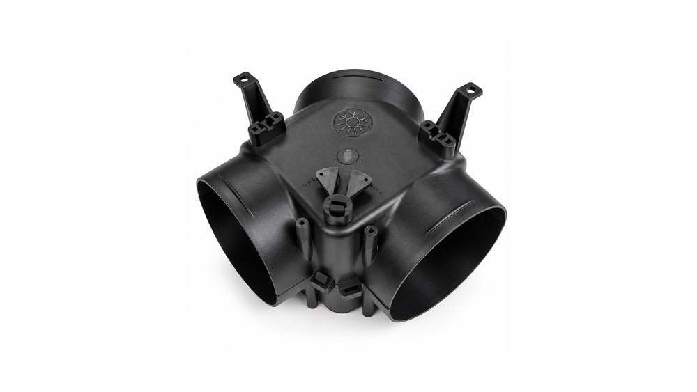 Y-stycke med spjäll Ø 90 mm – AUTOTERM ASSY ATR2-AYD90-BK
